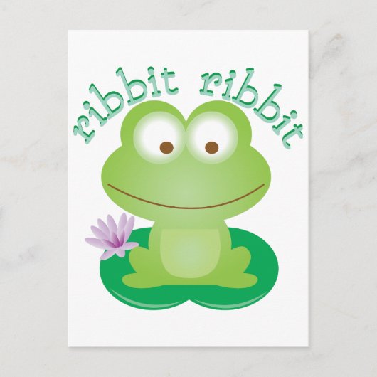 Ribbit Ribbit Briefkaart (Voorkant)