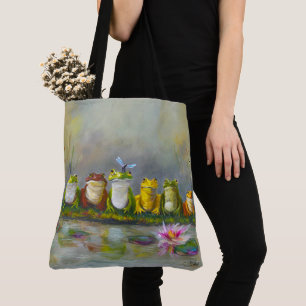 Ribbit Rivier - Geschilderde Tote Tas