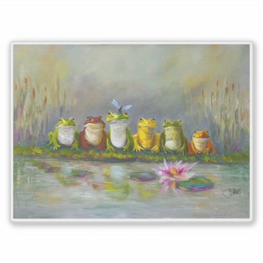 Ribbit Rivier Sticker (Voorkant)