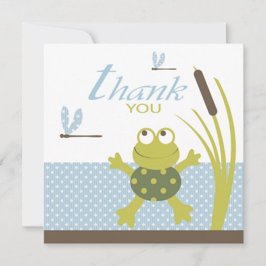 Ribbit Swimming Frog Bedankt (Voorkant)