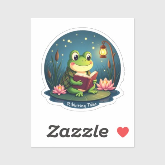 Ribbiting Tales - Schattigee kikker Sticker (Vel)