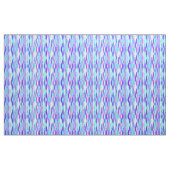 Ribbon-afdruk halverwege de eeuw - violet en aqua stof (Yard (91,4 cm))