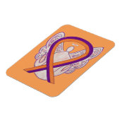 Ribbon Angel Art Magnets de la conscience orangée (Côté Gauche)