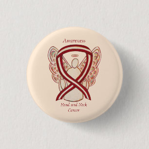 Ribbon Angel Pin Ronde Button 3,2 Cm