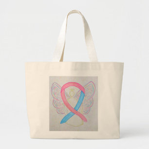 Ribbon Art rose et bleu Sac fourre-tout personnali