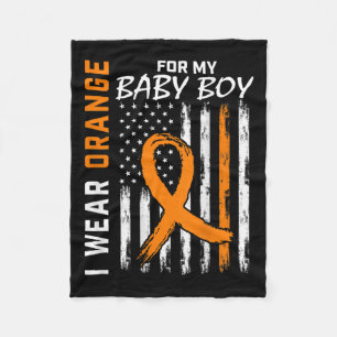 Ribbon Baby Boy Leukemie Awareness Month Warrior Fleece Deken