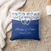 RIBBON/BIJOUX Bleu, Coussin Mariage blanc (Couverture)