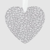 Ribbon blanc gris léopard diamant bow (dos)