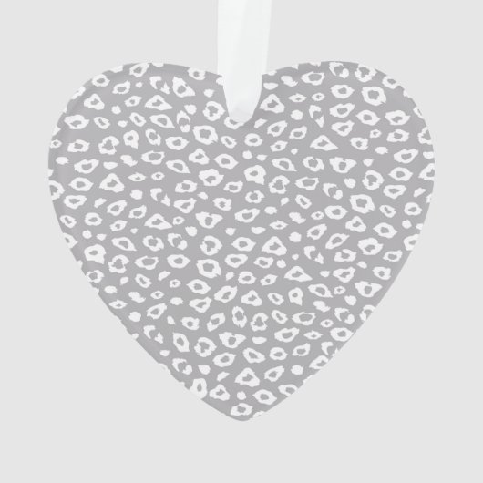 Ribbon blanc gris léopard diamant bow (dos)