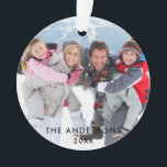 Ribbon blanc photo famille<br><div class="desc">Ornement photo de famille</div>