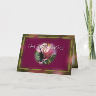 Ribbon Bordered Butterfly - elke gelegenheid aanpa Kaart