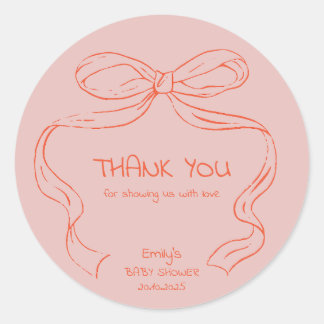 Ribbon Bow - Baby showers Stickers
