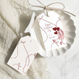 Ribbon Bows & Heart Balloons – Valentine’s Day Cadeaulabel