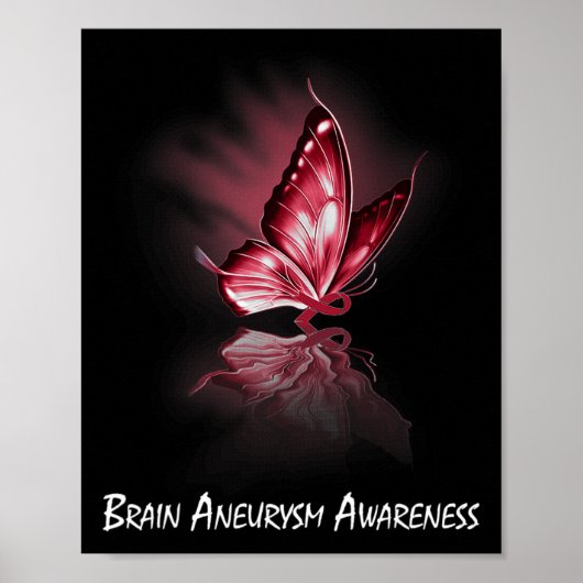 Ribbon brain-aneurysma awareness poster (Voorkant)