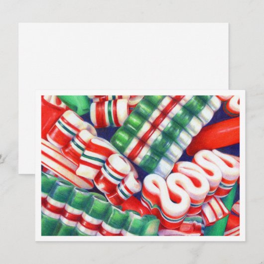 RIBBON CANDY 4.5x6.25 Carte plate (Devant / Derrière)