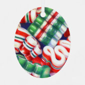 RIBBON CANDY Métal Ornement ovale (Verso)