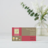 Ribbon Classic Cake Carte de visite (Debout devant)