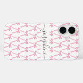 Ribbon coquette Roze Esthetische bogen gepersonali Case-Mate iPhone Case (Achterkant (horizontaal))