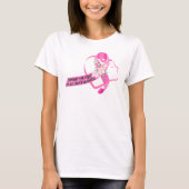 Ribbon de sensibilisation au cancer du sein TShirt (Devant)
