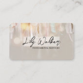 Ribbon en dentelle | Cartes de visite de glam mode (Devant)