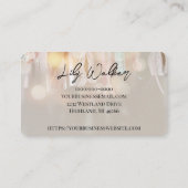 Ribbon en dentelle | Cartes de visite de glam mode (Dos)