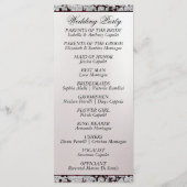 Ribbon & Glitter op Pearl - Bourgondische bruiloft Programma (Achterkant)