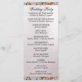 Ribbon & Glitter op Pearl - Koperen Trouwprogramma Programma (Achterkant)