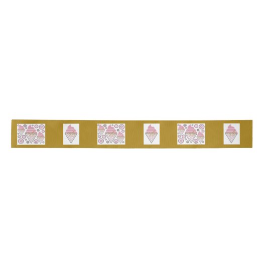 Ribbon Irresistible Ice Cream Fudge beroemd gemaak Lint (Voorkant)
