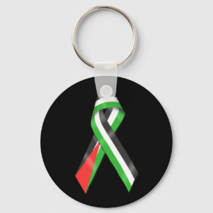 Ribbon Keyring onder Palestijnse vlag Sleutelhanger