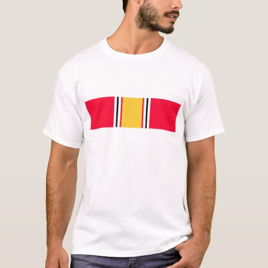 Ribbon National Defence Service T-shirt (Voorkant)