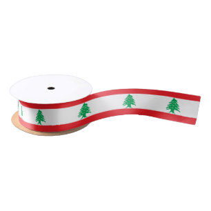 Ribbon over Libanon en Libanese vlag Lint