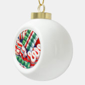 RIBBON SNOEP Ceramic Ball Ornament (Rechts)