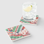 RIBBON SNOEP Marble Stone Onderzetter (Zijkant)