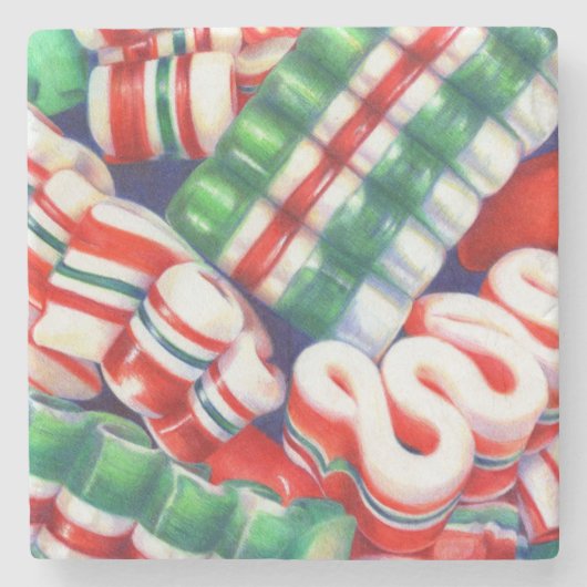 RIBBON SNOEP Marble Stone Onderzetter (Voorkant)