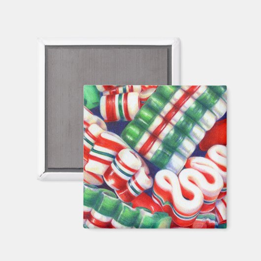 RIBBON SNOEP Square Magnet Magneet (Voorkant / Achterkant)