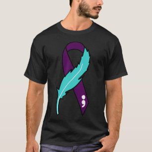 Ribbon Suicide Awareness geestelijke gezondheid vo T-shirt