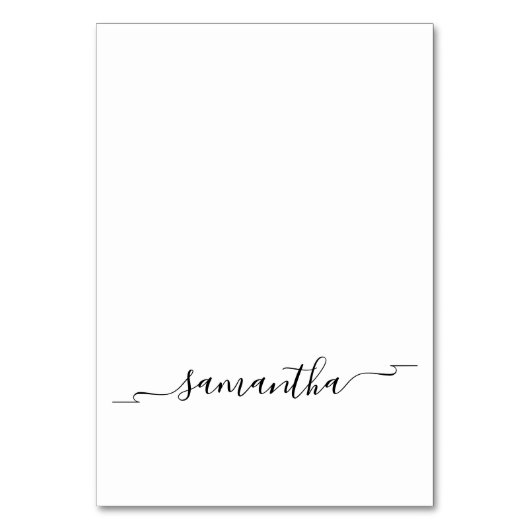 Ribbon Swash Handtekening Naam Plaats Kaarten (Voorkant)