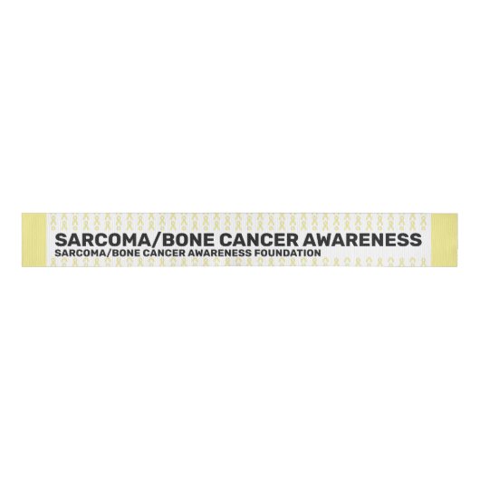 Ribbon van het arcoma-/botkankerwaarschuwingspatro grosgrain lint (Voorkant)
