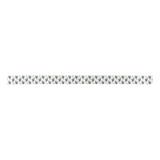 Ribbon, van het wijndruivenpatroon lint (Voorkant)