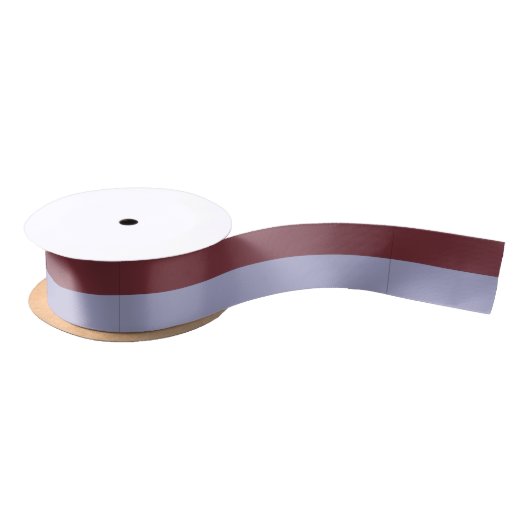 Ribbon van wijn en blauwgrijs Satin Lint (Spoel)