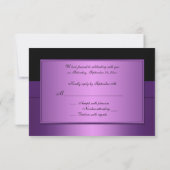 RIBBON violet, carte de réponse noire (Dos)