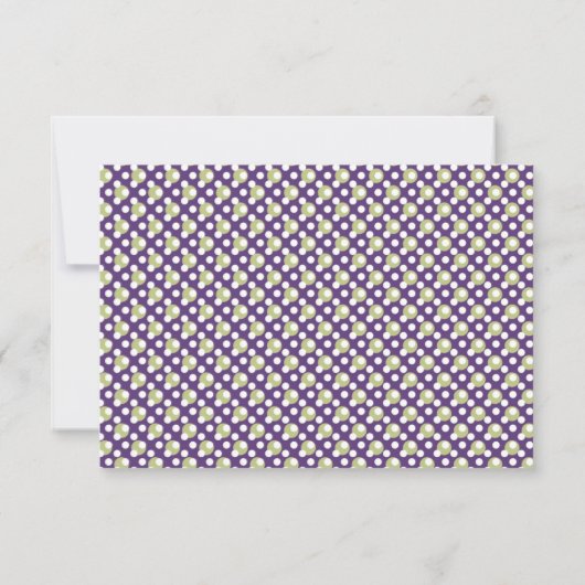 RIBBON violet, vert, blanc, carte de réponse IMPRI (Dos)