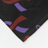 Ribbons/Cirkel.. Arachnoiditis Fleece Deken (Hoek)