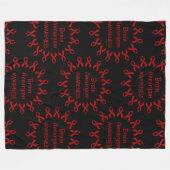 Ribbons/Cirkel...hersenschimmels Fleece Deken (Voorkant (Horizontaal))