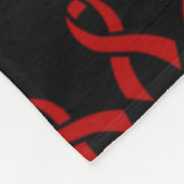 Ribbons/Cirkel...hersenschimmels Fleece Deken (Hoek)