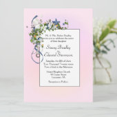 Ribbons en Starfish Bubbles Roze Kaart (Staand voorkant)