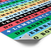 Ribbons (Fitas) van Senor do Bonfim Poster (Hoek)