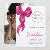 Ribbons & Romance Bridal Shower Kaart (Voorkant / Achterkant)