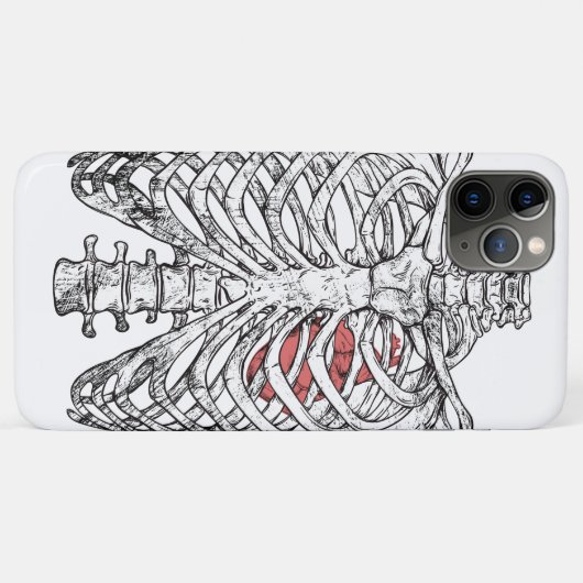  ribcage en hartanatomie Halloween Case-Mate iPhone Case (Achterkant (horizontaal))