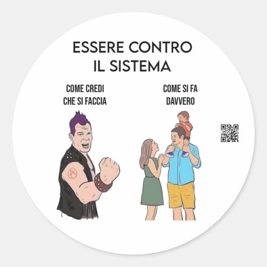 ribellione ronde sticker (Voorkant)